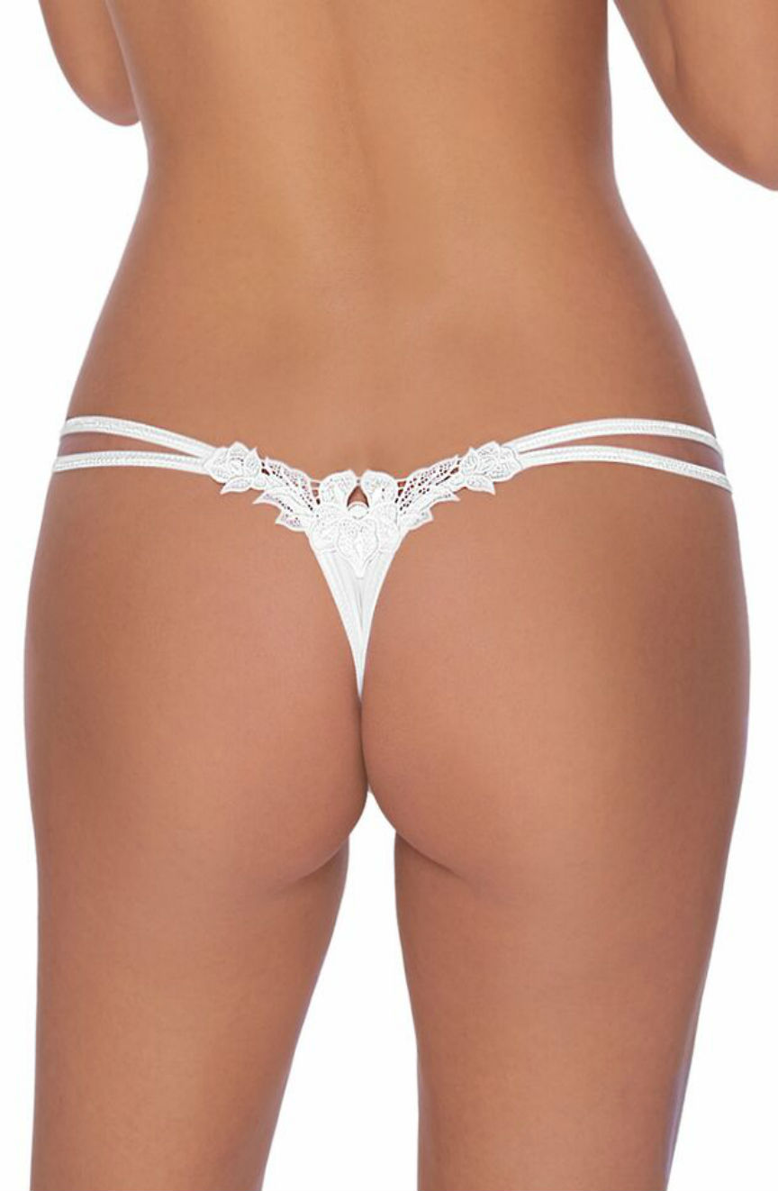 Roza Agnez Thong White Evoke Lingerie