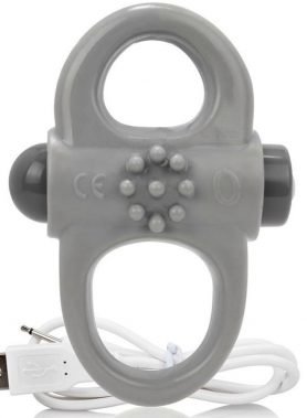 SCREAMING O - RECHARGEABLE VIBRATING RING YOGA GRAY
