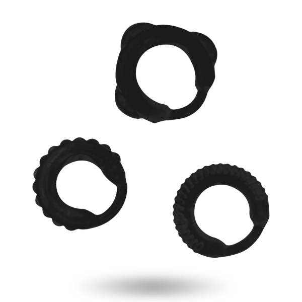 ADDICTED TOYS - C-RING SET BLACK - Image 2