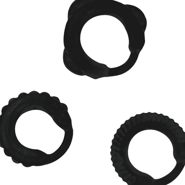 ADDICTED TOYS - C-RING SET BLACK - Image 3