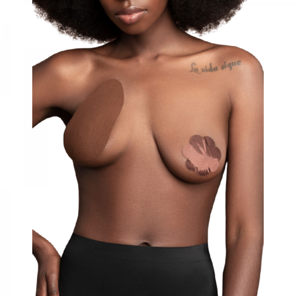 BYE-BRA - BREASTS ENHANCER + 3 PAIRS OF SATIN BROWN CUP A/C - Image 2