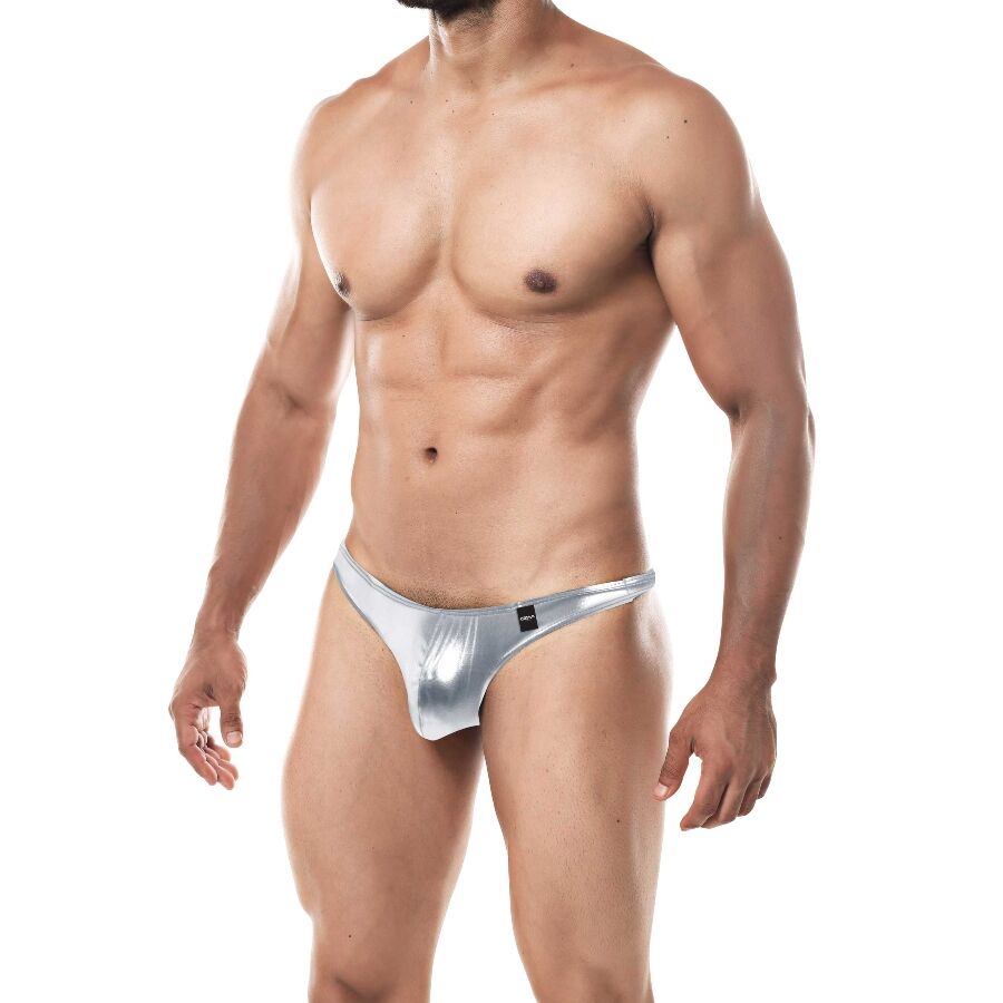 CUT4MEN - THONG PROVOCATIVE SILVER L