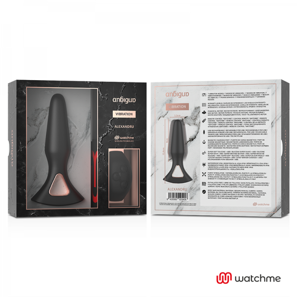 ANBIGUO - WATCHME REMOTE CONTROL VIBRATOR ANAL PLUG ALEXANDRU - Image 3