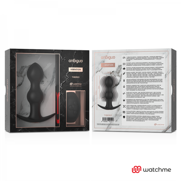 ANBIGUO - WATCHME REMOTE CONTROL PLUG ANAL VIBRATOR TIBERIO - Image 3