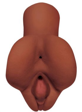 PDX PLUS - PICK YOUR PLEASURE DOUBLE BROWN MASTURBATOR
