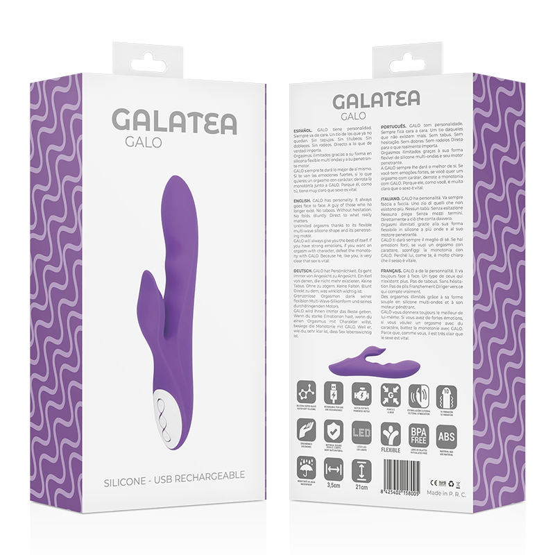 GALATEA - GALO PURPLE VIBRATOR + WATCHME REMOTE CONTROL - Image 8