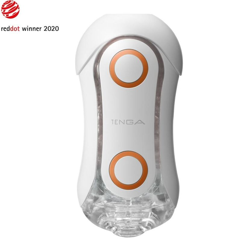 TENGA - FLIP ORB STRONG CRASH MASTURBATOR WHITE AND ORANGE - Image 3