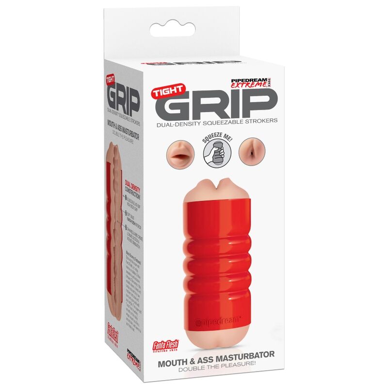 PIPEDRAM EXTREME TOYZ TIGHT GRIP MOUTH & ASS MASTURBATOR - Image 5