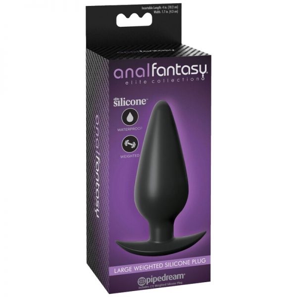 ANAL FANTASY ELITE COLLECTION LARGE WEIGHTED SILICONE PLUG - Image 2