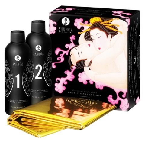 SHUNGA - ORIENTAL BODY TO BODY EROTIC MASSAGE GEL STRAWBERRIES AND CAVA