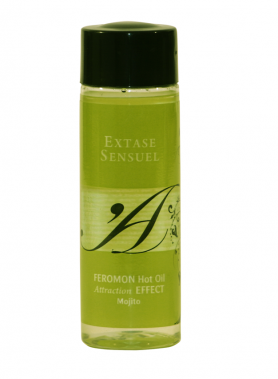 EXTASE SENSUEL - OIL MASSAGE EFFECT HEAT WITH PHEROMONES MOJITO 100 ML