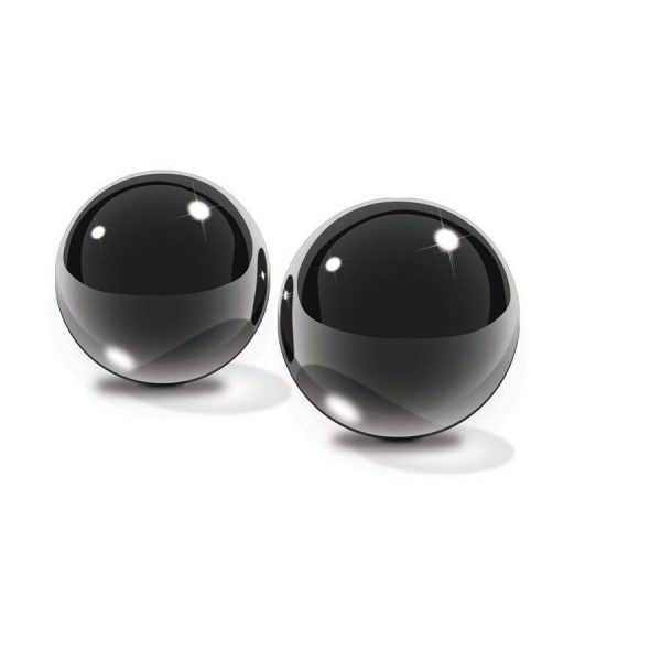 FETISH FANTASY LIMITED EDITION MEDIUM BLACK GLASS BEN-WA BALLS.