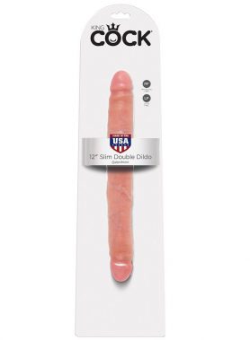 KING COCK - SLIM DOUBLE DILDO 30 CM