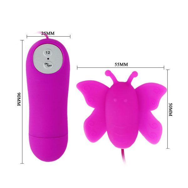 BAILE - LOVE EGGS BUTTERFLY CLITORIS STIMULATOR 12 SPEEDS LILAC REMOTE CONTROL - Image 4