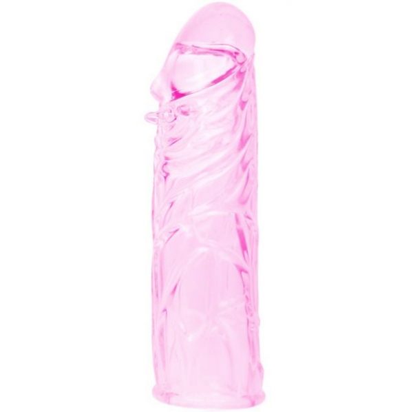 BAILE - PINK STIMULATING SILICONE PENIS COVER 13 CM - Image 7