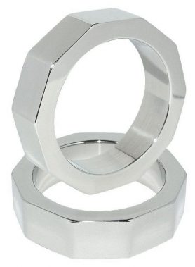 METAL HARD - PENIS AND TESTICLE NUT RING 55 MM