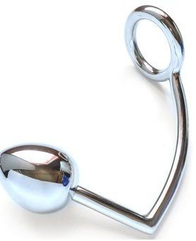 METAL HARD - RING WITH ANAL HOOK 40MM