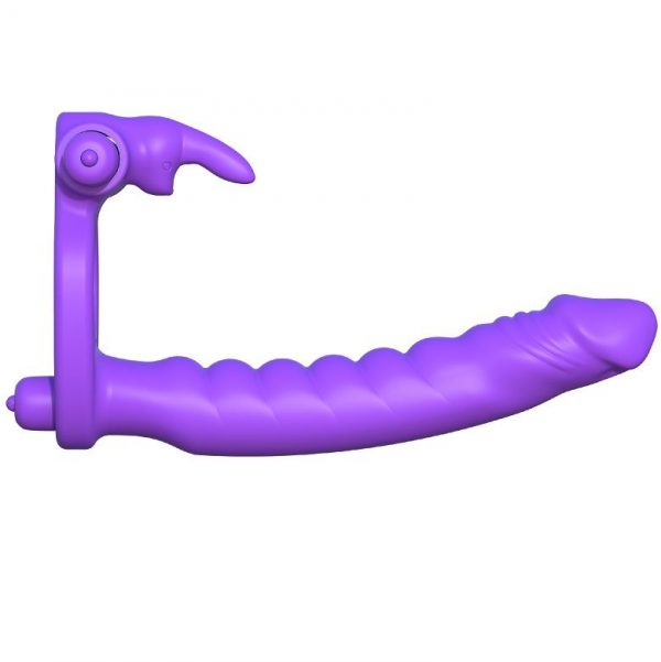 FANTASY C-RINGZ - SILICONE DOUBLE VIBRATOR RABBIT - Image 2