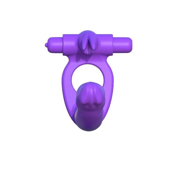 FANTASY C-RINGZ - SILICONE DOUBLE VIBRATOR RABBIT - Image 3