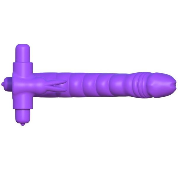 FANTASY C-RINGZ - SILICONE DOUBLE VIBRATOR RABBIT - Image 5