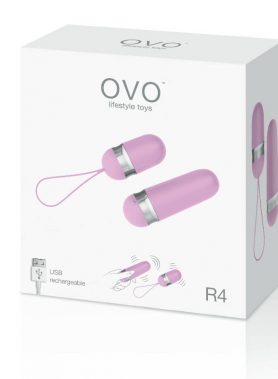 OVO R4 REMOTE CONTROLLED BULLET RECHARGEABLE PINK