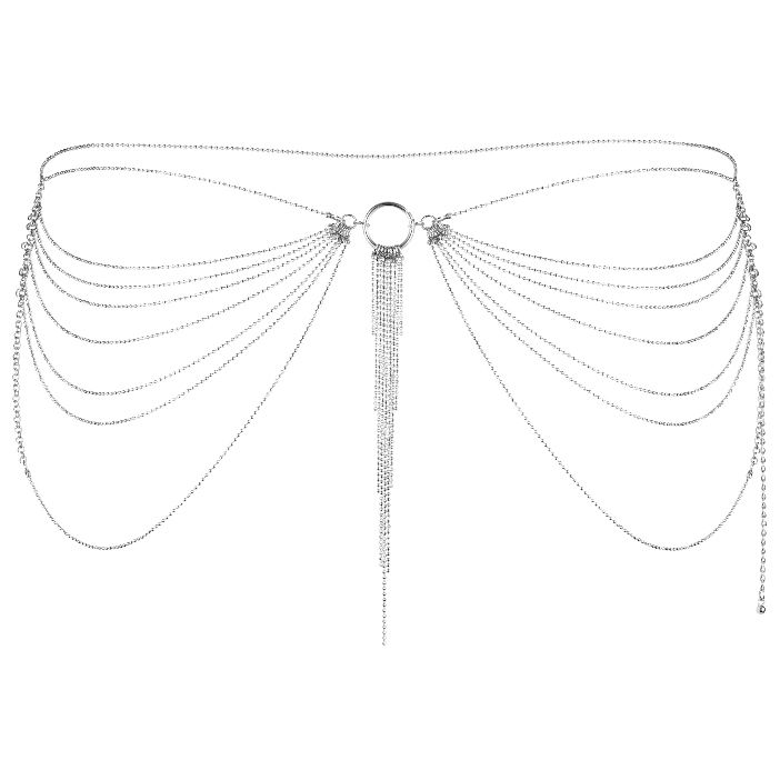 BIJOUX MAGNIFIQUE · METALLIC CHAIN WAIST JEWELRY SILVER
