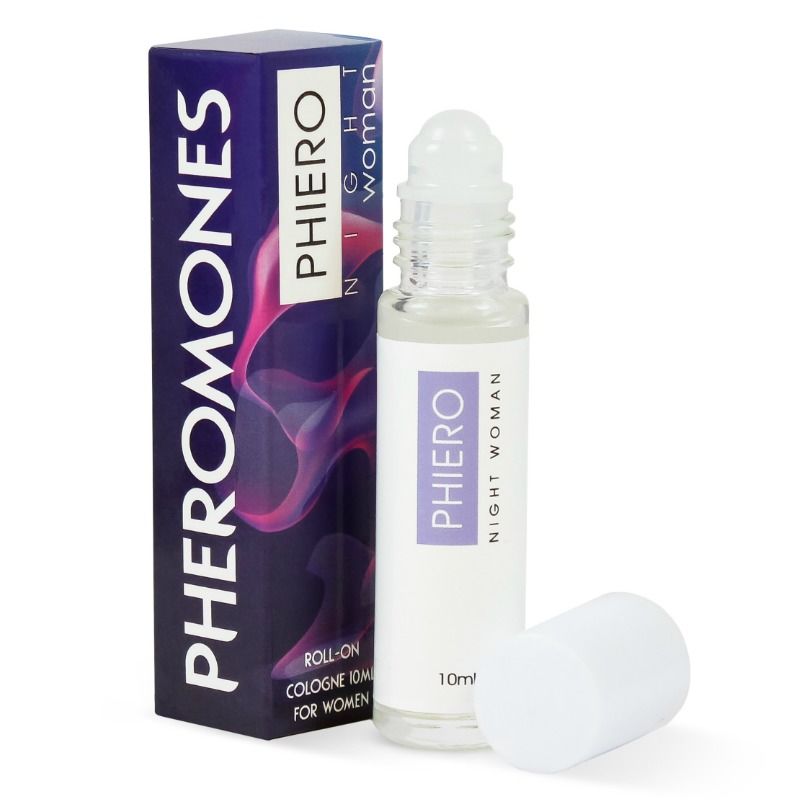500 COSMETICS - PHIERO NIGHT WOMAN. PERFUME WITH PHEROMONES IN ROLL-ON FORMAT FOR WOMEN