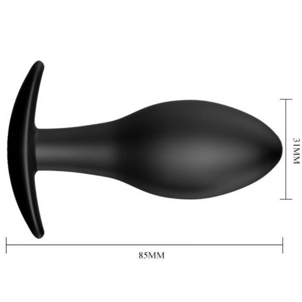 PRETTY LOVE - ANAL PLUG SILICONE ANCHOR 8.5 CM BLACK - Image 5