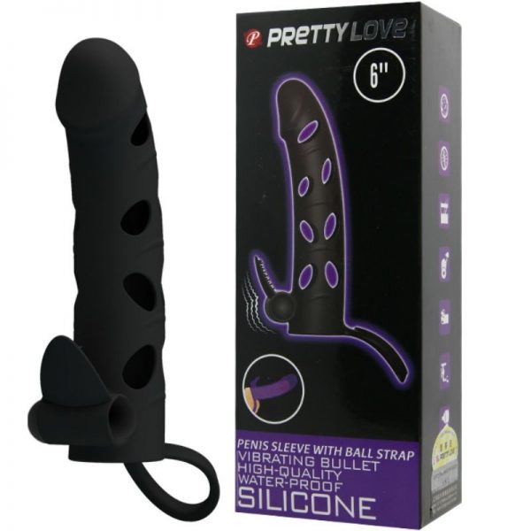 PRETTY LOVE - SILICONE COVER WITH VIBRATION 15.2 CM - Image 8