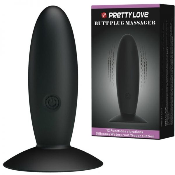 PRETTY LOVE BOTTOM - RECHARGEABLE SILICONE RECHARGEABLE PLUG WITH VIBRATION - Image 2