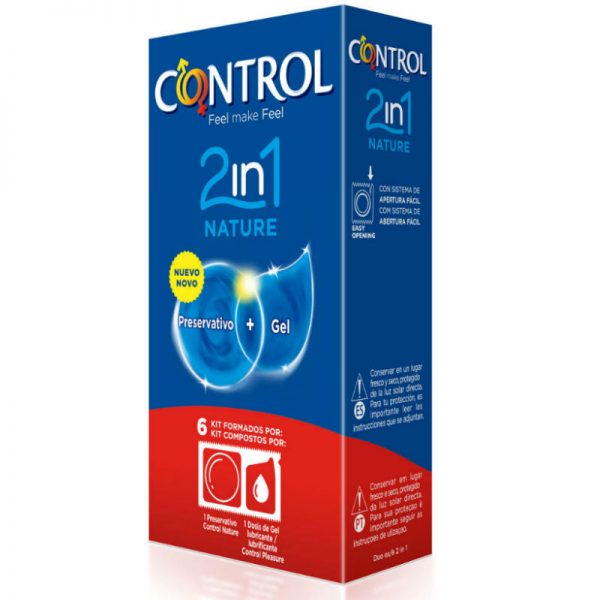 CONTROL - DUO NATURA 2-1 PRESERVATIVE + GEL 6 UNITS - Image 3