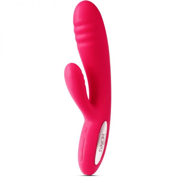 SVAKOM ADONIS RABBIT VIBRATOR PLUM RED