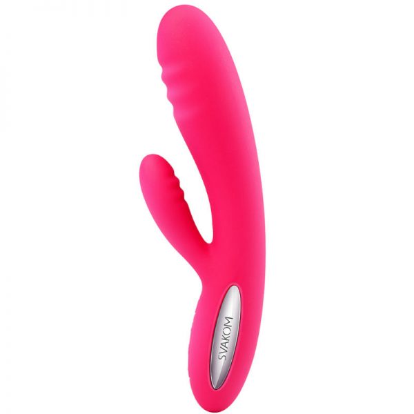 SVAKOM ADONIS RABBIT VIBRATOR PLUM RED - Image 2