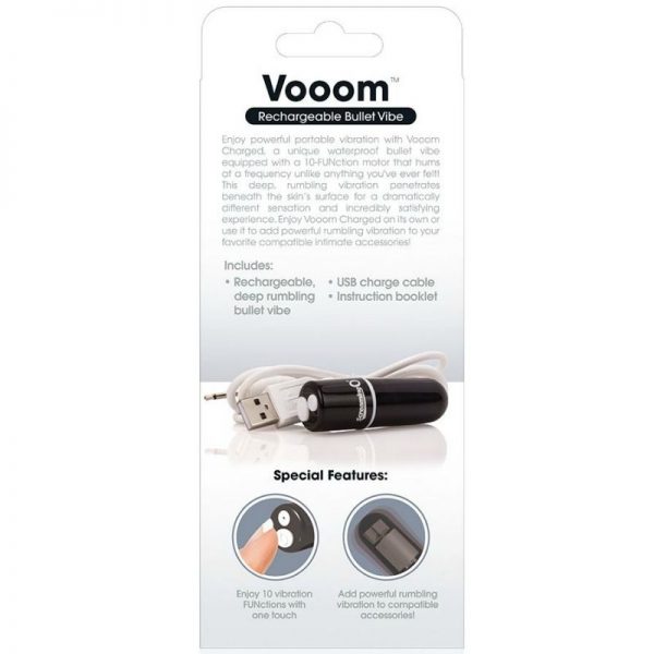 SCREAMING O - RECHARGEABLE VIBRATING BULLET VOOOM BLACK - Image 4