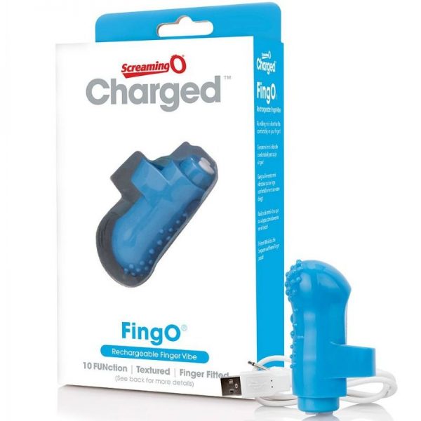 SCREAMING O RECHARGEABLE FINGER VIBE FING O BLUE - Image 2