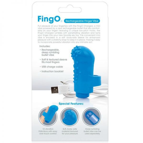 SCREAMING O RECHARGEABLE FINGER VIBE FING O BLUE - Image 4