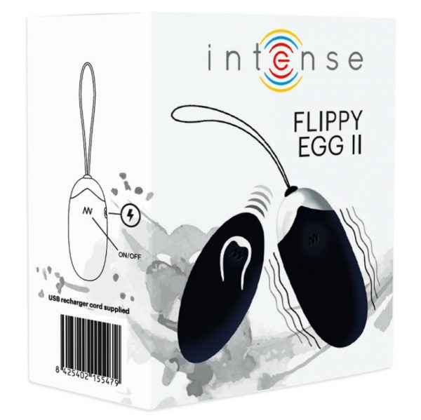 INTENSE - FLIPPY II VIBRATING EGG WITH REMOTE CONTROL BLACK - Image 2