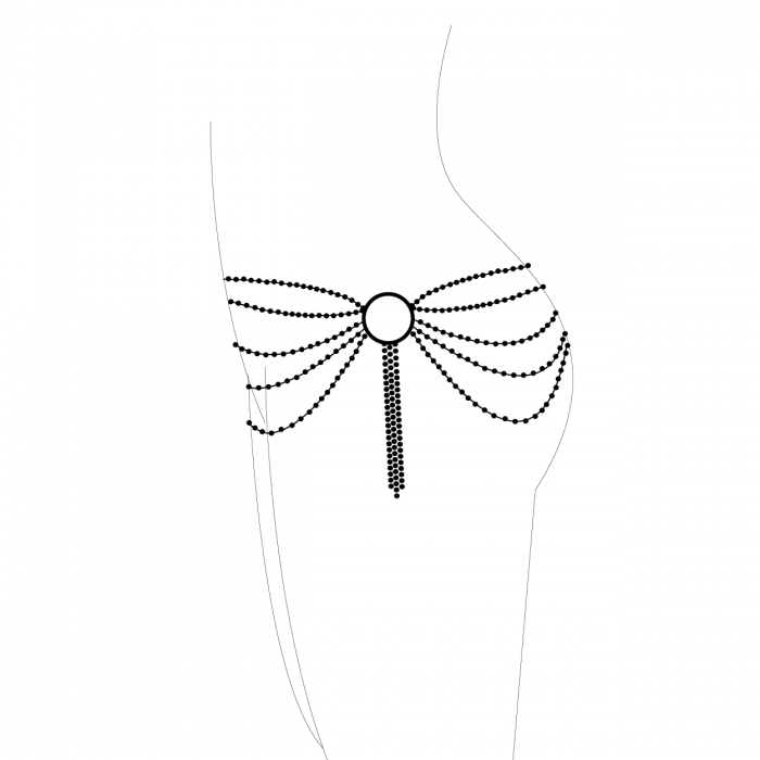 BIJOUX MAGNIFIQUE · METALLIC CHAIN WAIST JEWELRY SILVER - Image 5