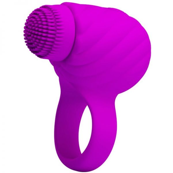 PRETTY LOVE MALE - ROTATING AND TEASER RECHARGEABLE COCKRING FLORENCE - PURPLE - Image 4