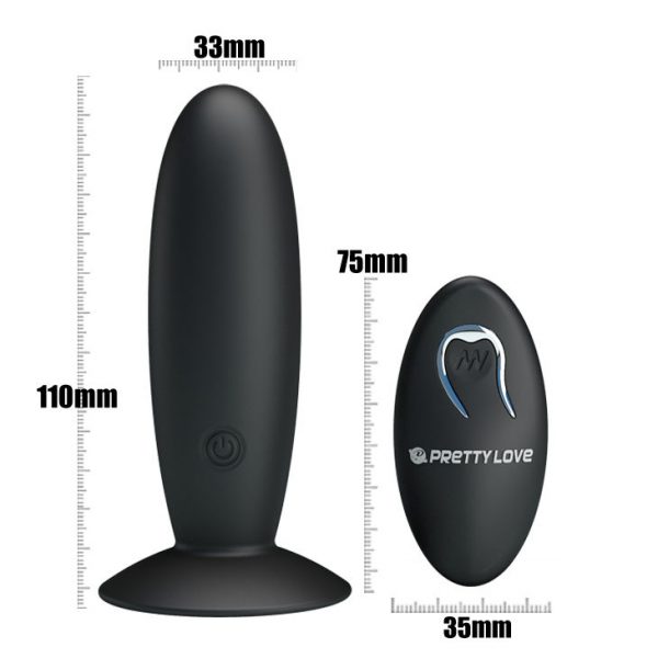 PRETTY LOVE - RECHARGEABLE ANAL PLUG WITH VIBRATION AND CONTROL - Image 3