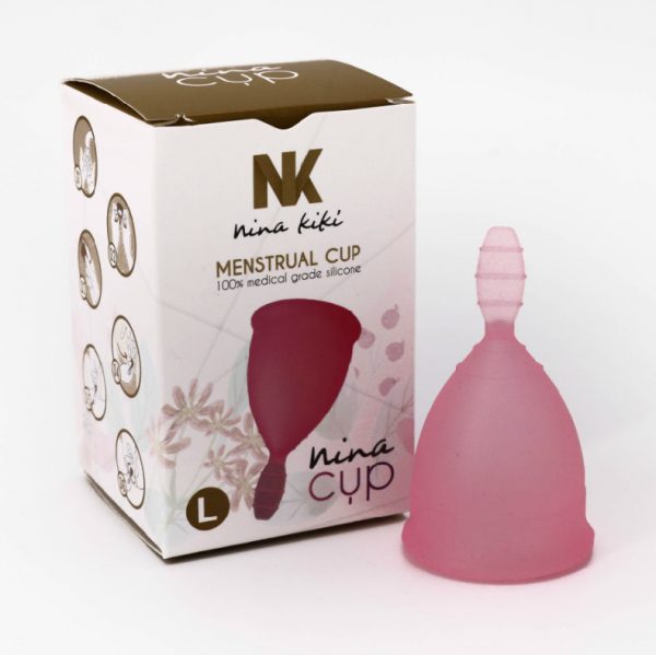 NINA CUP MENSTRUAL CUP SIZE PINK L 6 + 1 FREE