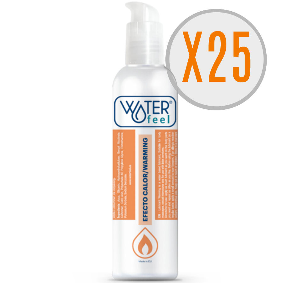 WATERFEEL LUBE WARMING 150ML X 25 UNITS