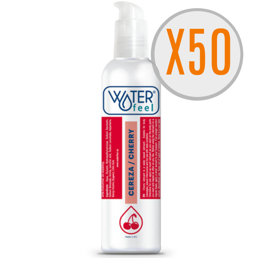 WATERFEEL LUBE CHERRY 150ML X 50 UNITS