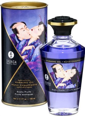 SHUNGA - HEAT EFFECT MASSAGE OIL EXOTIC FRUITS FLAVOR 100 ML
