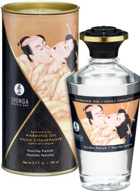 SHUNGA - FETISH VANILLA FLAVOR HEAT EFFECT MASSAGE OIL 100 ML