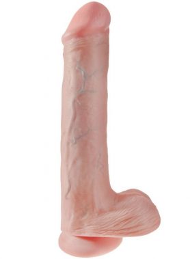 KING COCK - DILDO WITH BALLS 35.6 CM FLESH