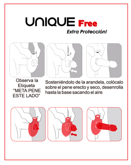 UNIQ - FREE LATEX FREE CONDOMS WITH PROTECTIVE RING 3 UNITS - Image 2