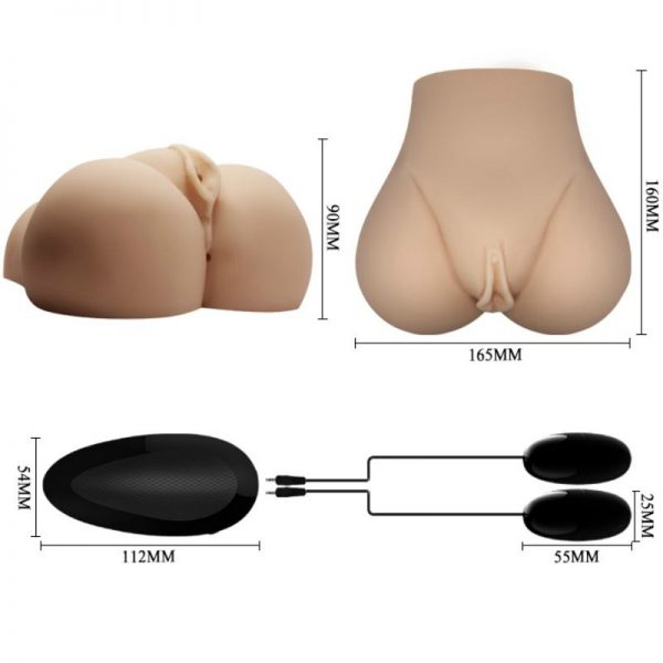 CRAZY BULL - REALISTIC VAGINA AND ANUS WITH VIBRATION POSITION 7 - Image 9