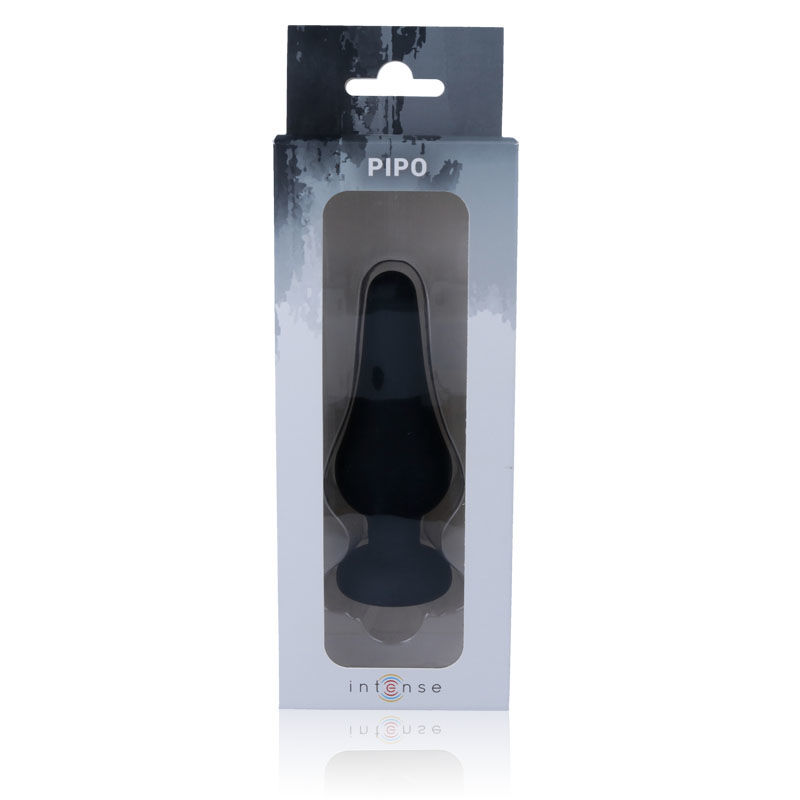 INTENSE - ANAL PLUG PIPO L BLACK SILICONE 13 CM - Image 2