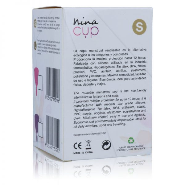 NINA KIKÃ - MENSTRUAL CUP PINK - SIZE S - Image 3